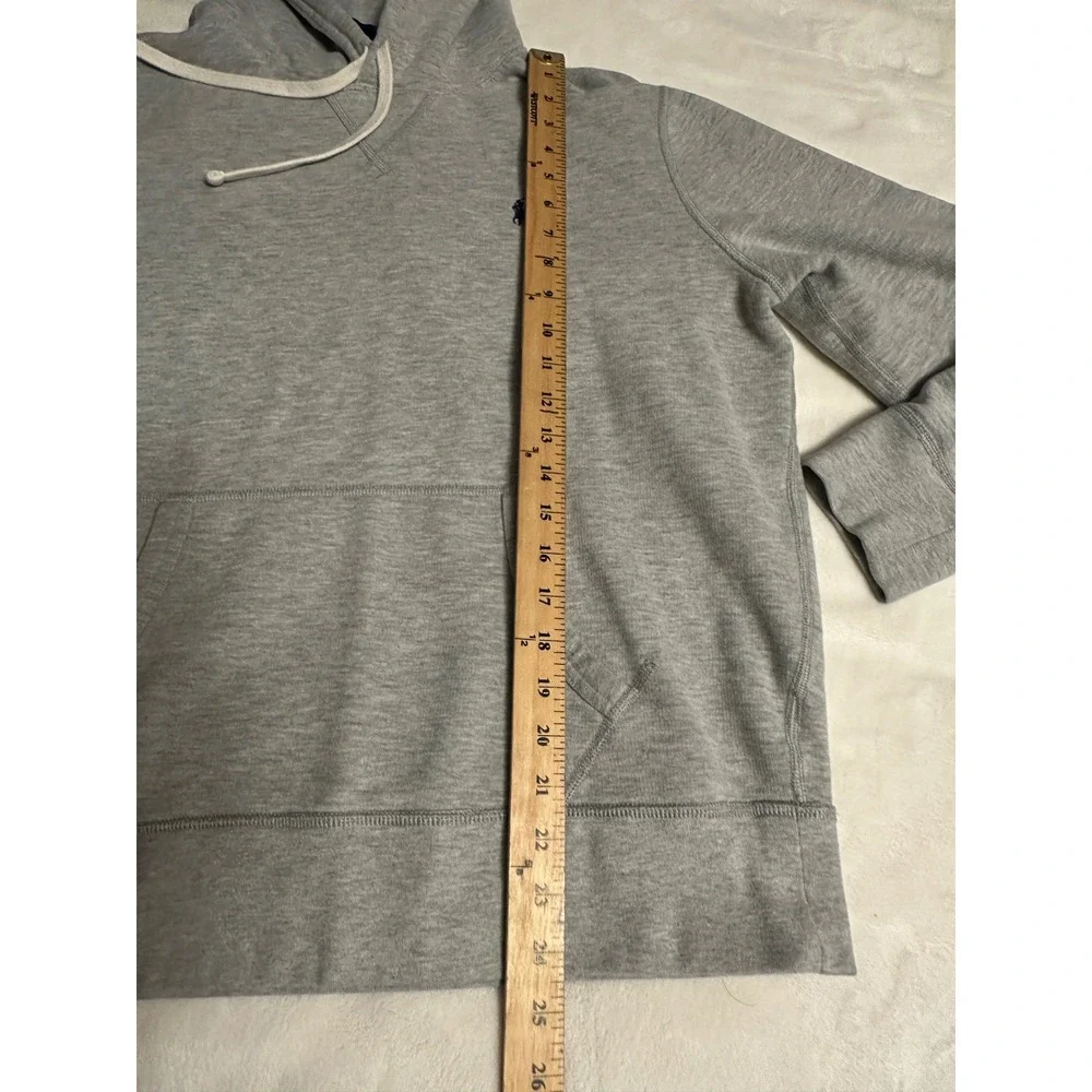 Polo Ralph Lauren Mens L Gray Pullover Hoodie Sweatshirt Logo Preppy college